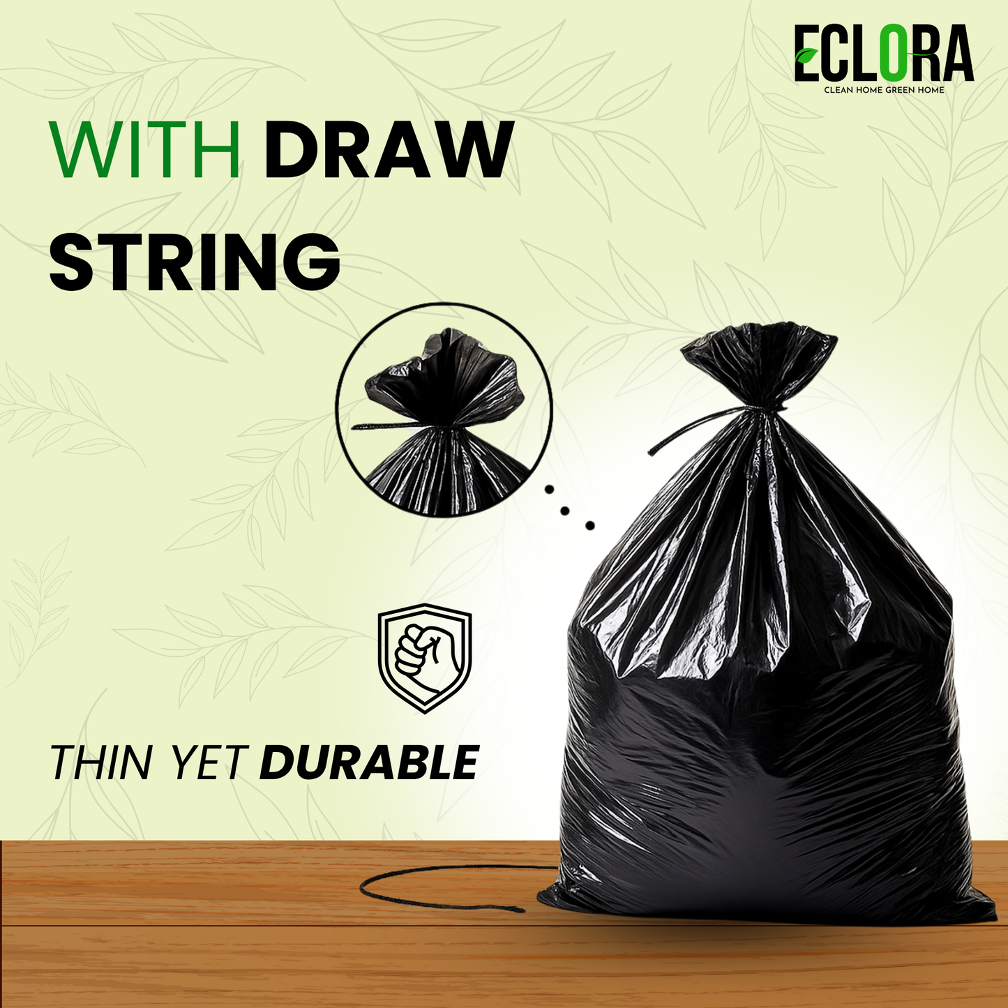 Eclora Garbage Bags Eco-Friendly Medium (19x21)